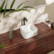   Hansgrohe Xuniva Q Kerámia mosdótál 30x30 cm csapfurat és túlfolyó nélkül, fehér SmartClean 61074450