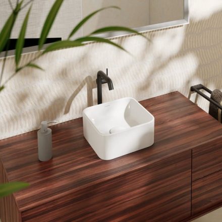 Hansgrohe Xuniva Q Kerámia mosdótál 30x30 cm csapfurat és túlfolyó nélkül, fehér SmartClean 61074450