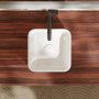 Hansgrohe Xuniva Q Kerámia mosdótál 30x30 cm csapfurat és túlfolyó nélkül, fehér SmartClean 61074450