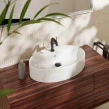   Hansgrohe Xuniva D Pultra ültethető kerámia mosdótál 60x45 cm SmartClean 61078450