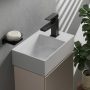 Hansgrohe Xevolos E jobbos kerámia mosdó 36x25 cm csaplyukkal és túlfolyó nélkül, SmartClean, jobbos/fehér 61086450