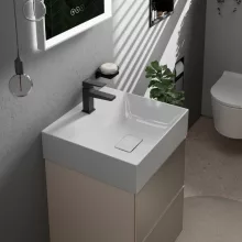   Hansgrohe Xevolos E kerámia kézmosó 50x48 cm csaplyukkal és túlfolyó nélkül, SmartClean, fehér 61088450