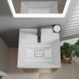 Hansgrohe Xevolos E kerámia kézmosó 50x48 cm csaplyukkal és túlfolyó nélkül, SmartClean, fehér 61088450