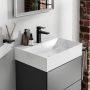 Hansgrohe Xevolos E kerámia mosdó 60x48 cm csaplyukkal és túlfolyó nélkül, SmartClean, fehér 61092450