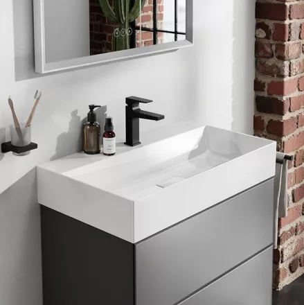 Hansgrohe Xevolos E kerámia mosdó 80x48 cm csapfurattal és túlfolyó nélkül, SmartClean, fehér 61096450