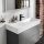 Hansgrohe Xevolos E kerámia mosdó 100x48 cm csapfurattal és túlfolyó nélkül, SmartClean, fehér 61100450