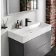 Hansgrohe Xevolos E kerámia mosdó 100x48 cm csapfurattal és túlfolyó nélkül, SmartClean, fehér 61100450