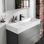Hansgrohe Xevolos E kerámia mosdó 100x48 cm csapfurattal és túlfolyó nélkül, SmartClean, fehér 61100450