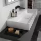 Hansgrohe Xevolos E Pultra ültetett mosdótál 100x48 csapfurat és túlfolyó nélkül SmartClean, fehér 61103450