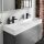 Hansgrohe Xevolos E kerámia mosdó 120x48 cm 2 csapfurattal és túlfolyó nélkül, SmartClean, fehér 61104450