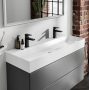 Hansgrohe Xevolos E kerámia mosdó 120x48 cm 2 csapfurattal és túlfolyó nélkül, SmartClean, fehér 61104450