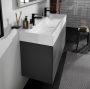 Hansgrohe Xevolos E kerámia mosdó 120x48 cm 2 csapfurattal és túlfolyó nélkül, SmartClean, fehér 61104450