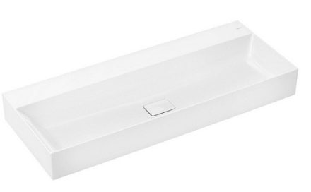 Hansgrohe Xevolos E kerámia mosdó 120x48 cm csapfurat és túlfolyó nélkül, SmartClean, fehér 61105450