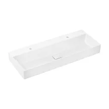   Hansgrohe Xevolos E Pultra ültetett mosdótál 120x48 két csapfurattal túlfolyó nélkül, SmartClean, fehér 61106450