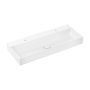 Hansgrohe Xevolos E Pultra ültetett mosdótál 120x48 két csapfurattal túlfolyó nélkül, SmartClean, fehér 61106450