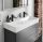 Hansgrohe Xevolos E kerámia mosdó 100x48 cm 2 csapfurattal és túlfolyó nélkül, SmartClean, fehér  61110450