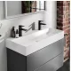 Hansgrohe Xevolos E kerámia mosdó 100x48 cm 2 csapfurattal és túlfolyó nélkül, SmartClean, fehér  61110450