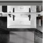 Hansgrohe Xevolos E kerámia mosdó 100x48 cm 2 csapfurattal és túlfolyó nélkül, SmartClean, fehér  61110450