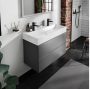 Hansgrohe Xevolos E kerámia mosdó 100x48 cm 2 csapfurattal és túlfolyó nélkül, SmartClean, fehér  61110450