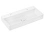 Hansgrohe Xevolos E kerámia mosdó 100x48 cm 2 csapfurattal és túlfolyó nélkül, SmartClean, fehér  61110450