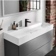   Hansgrohe Xevolos E kerámia mosdó 120x48 cm csapfurattal és túlfolyó nélkül, SmartClean, fehér 61112450