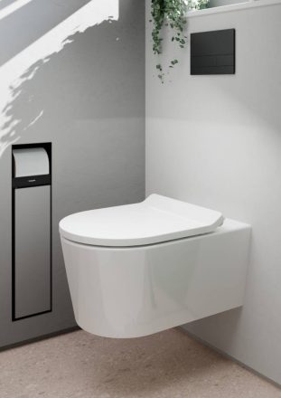 Hansgrohe EluPura S Fali kerámia WC 540 perem nélküli AquaHelix Flush, SmartClean bevonattal 61114450