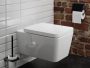 Hansgrohe EluPura Q perem nélküli fali WC szett SoftClose ülőkével SmartClean, fehér 61117450