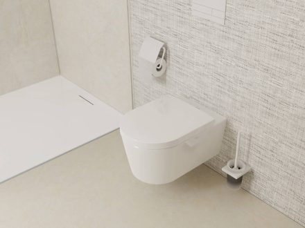 Hansgrohe EluPura S rejtett rögzítésű kerámia WC csésze perem nélkül, SmartClean 61118450