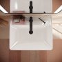 Hansgrohe Xanuia Q Kompakt kerámia mosdó 55x37 cm csaplyukkal és túlfolyóval SmartClean, fehér 61120450