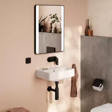   Hansgrohe Xanuia Q kerámia kézmosó 45x34 cm túlfolyóval és csapfurat nélkül SmartClean, fehér 61140450