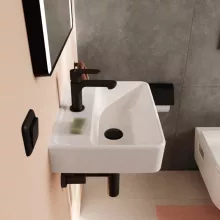   Hansgrohe Xanuia Q kerámia kézmosó 45x34 cm csapfurattal és túlfolyó nélkül SmartClean, fehér 61141450