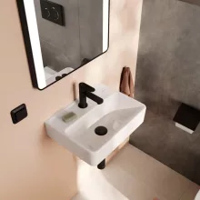   Hansgrohe Xanuia Q kerámia kézmosó 50x39 cm csapfurattal és túlfolyó nélkül SmartClean, fehér 61144450