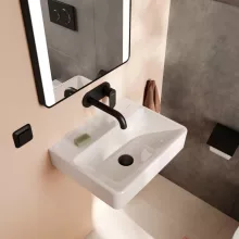   Hansgrohe Xanuia Q kerámia kézmosó 50x39 cm csapfurat és túlfolyó nélkül SmartClean, fehér 61145450