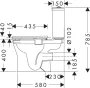 Hansgrohe EluPura Original S monoblokkos WC SmartClean bevonattal SoftClose WC ülőkével és tartállyal, fehér 61166450