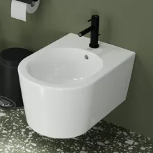   Hansgrohe EluPura S fali kerámia bidé csapfurattal és túlfolyóval SmartClean, fehér 61169450
