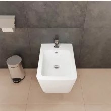   Hansgrohe EluPura Original Q fali kerámia bidé csaplyukkal és túlfolyóval, SmartClean, fehér 61172450