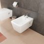 Hansgrohe EluPura Original Q fali kerámia bidé csaplyukkal és túlfolyóval, SmartClean, fehér 61172450