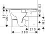 Hansgrohe EluPura Original S Monoblokkos kerámia WC csésze vario kifolyással, SmartClean, fehér 61176450