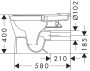 Hansgrohe EluPura Original Q padlón álló szögletes kerámia WC csésze vario kifolyással, SmartClean, fehér 61177450