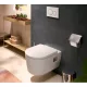 Hansgrohe EluPura Original S ívelt fali kerámia WC AquaChannel Flush technológiával, SmartClean, fehér 61178450