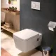 Hansgrohe EluPura Original Q szögletes fali kerámia WC AquaChannel Flush, SmartClean bevonat, fehér 61181450