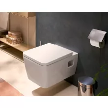   Hansgrohe EluPura Original Q fali kerámia WC szett Soft-Close fedéllel, SmartClean, fehér 61182450