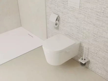 Hansgrohe EluPura S Fali kerámia WC 540 perem nélküli AquaFall Flush, HygieneEffect bevonattal 62020450