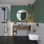 Hansgrohe EluPura S fali kerámia WC szett AquaFall Flush, SoftClose ülőkével gyorskioldó funkcióval HygieneEffect 62021450