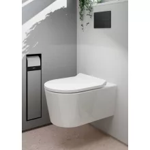   Hansgrohe EluPura S fali kerámia WC ülőkével, AquaHelix Flush technológiával és HygieneEffect bevonattal 62025450