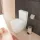 Hansgrohe EluPura Q monoblokkos kerámia WC csésze AquaFall Flush öblítéssel és HygieneEffect bevonattal, fehér 62036450