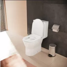   Hansgrohe EluPura Original S padlón álló ívelt kerámia WC csésze hátsó kifolyással, HygieneEffect, fehér 62038450