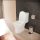 Hansgrohe EluPura Original S padlón álló ívelt kerámia WC csésze hátsó kifolyással, HygieneEffect, fehér 62038450