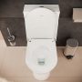Hansgrohe EluPura Original S padlón álló ívelt kerámia WC csésze hátsó kifolyással, HygieneEffect, fehér 62038450