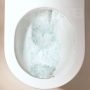 Hansgrohe EluPura Original S padlón álló ívelt kerámia WC csésze hátsó kifolyással, HygieneEffect, fehér 62038450